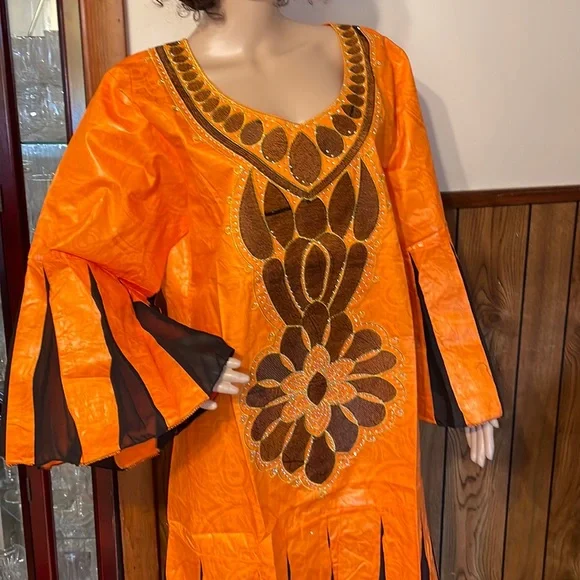 open lace back dress OLUWANIFEMI DASHIKI GIRLS CARIBBEAN DRESS